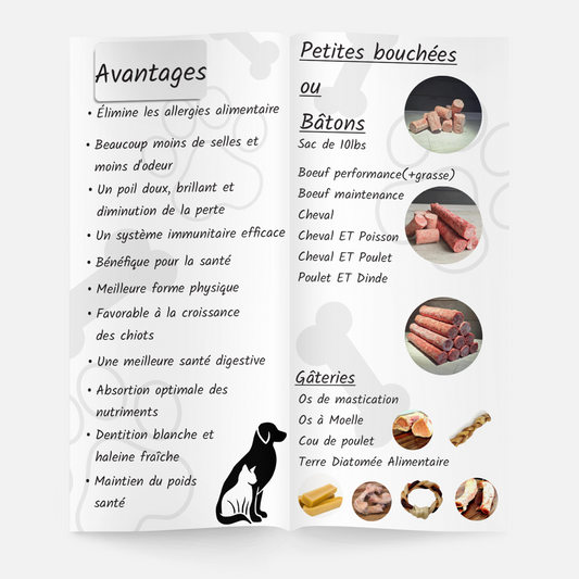 Viande Crue de Qualité - Sac de 10lbs