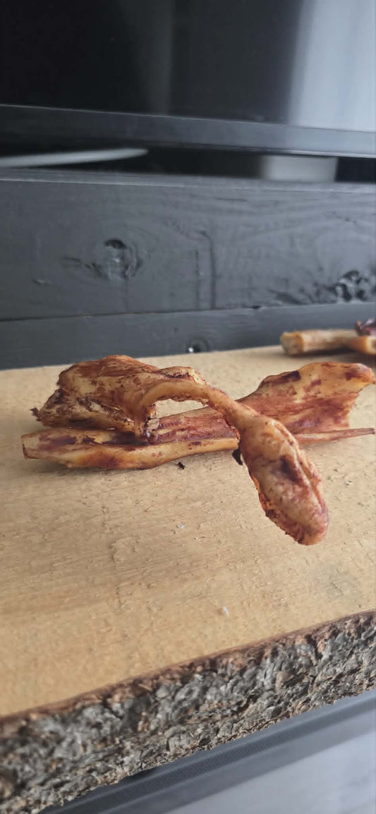 Peau de tête d'agneau glacé au foie